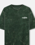 Kawasaki Ninja H2R Acid Wash Oversized T Shirt Superbike Motorcycle Graphic Streetwear Tee