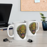 Narasimha Coffee Mug Hindu God Lion Face Divine Art Indian Mythology Mug Spiritual Design Sacred Graphic Mug Aesthetic Religious Gift Mug