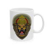 Narasimha Coffee Mug Hindu God Lion Face Divine Art Indian Mythology Mug Spiritual Design Sacred Graphic Mug Aesthetic Religious Gift Mug