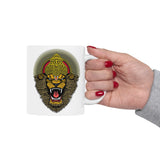 Narasimha Coffee Mug Hindu God Lion Face Divine Art Indian Mythology Mug Spiritual Design Sacred Graphic Mug Aesthetic Religious Gift Mug