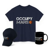 Occupy Mars Graphic T Shirt Combo Pack Space Exploration Futuristic Sci Fi Print Premium Cotton Unisex Streetwear