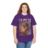 Punch Monkey Cute Graphic T Shirt Funny Animal Cartoon Tee Aesthetic Baby Monkey Print Unisex Cotton White Tshirt