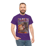Punch Monkey Cute Graphic T Shirt Funny Animal Cartoon Tee Aesthetic Baby Monkey Print Unisex Cotton White Tshirt