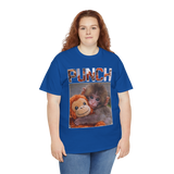 Punch Monkey Cute Graphic T Shirt Funny Animal Cartoon Tee Aesthetic Baby Monkey Print Unisex Cotton White Tshirt
