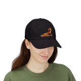 Punch Monkey Embroidered Baseball Cap Cute Cartoon Monkey Graphic Hat White Adjustable Cotton Streetwear Cap Unisex