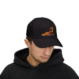 Punch Monkey Embroidered Baseball Cap Cute Cartoon Monkey Graphic Hat White Adjustable Cotton Streetwear Cap Unisex