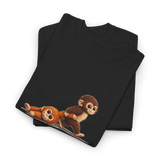 Punch Monkey Cute Graphic T Shirt Funny Animal Cartoon Tee Aesthetic Baby Monkey Print Unisex Cotton White Tshirt 2