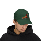 Punch Monkey Embroidered Baseball Cap Cute Cartoon Monkey Graphic Hat White Adjustable Cotton Streetwear Cap Unisex