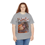 Punch Monkey Cute Graphic T Shirt Funny Animal Cartoon Tee Aesthetic Baby Monkey Print Unisex Cotton White Tshirt
