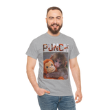 Punch Monkey Cute Graphic T Shirt Funny Animal Cartoon Tee Aesthetic Baby Monkey Print Unisex Cotton White Tshirt