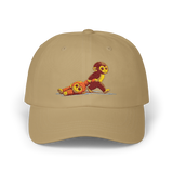 Punch Monkey Embroidered Baseball Cap Cute Cartoon Monkey Graphic Hat White Adjustable Cotton Streetwear Cap Unisex
