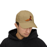 Punch Monkey Embroidered Baseball Cap Cute Cartoon Monkey Graphic Hat White Adjustable Cotton Streetwear Cap Unisex