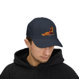 Punch Monkey Embroidered Baseball Cap Cute Cartoon Monkey Graphic Hat White Adjustable Cotton Streetwear Cap Unisex