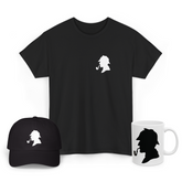 Sherlock Holmes Silhouette Graphic T Shirt Combo Pack Detective Vintage Minimal Print Premium Cotton Unisex Streetwear