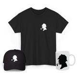 Sherlock Holmes Silhouette Graphic T Shirt Combo Pack Detective Vintage Minimal Print Premium Cotton Unisex Streetwear