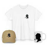Sherlock Holmes Silhouette Graphic T Shirt Combo Pack Detective Vintage Minimal Print Premium Cotton Unisex Streetwear
