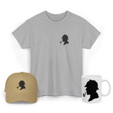 Sherlock Holmes Silhouette Graphic T Shirt Combo Pack Detective Vintage Minimal Print Premium Cotton Unisex Streetwear