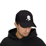 Sherlock Holmes Silhouette Baseball Cap Detective Icon Embroidered Hat Black Minimal Mystery Style Adjustable Cotton Cap Unisex