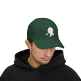 Sherlock Holmes Silhouette Baseball Cap Detective Icon Embroidered Hat Black Minimal Mystery Style Adjustable Cotton Cap Unisex