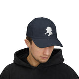 Sherlock Holmes Silhouette Baseball Cap Detective Icon Embroidered Hat Black Minimal Mystery Style Adjustable Cotton Cap Unisex