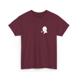 Sherlock Holmes Silhouette T Shirt Minimal Detective Graphic Tee Black Aesthetic Cotton Unisex Streetwear Smart Casual Outfit