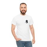 Sherlock Holmes Silhouette T Shirt Minimal Detective Graphic Tee Black Aesthetic Cotton Unisex Streetwear Smart Casual Outfit
