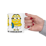 Subraminion Funny Coffee Mug Indian Minion Style Cartoon Mug Cute Character Humor Mug Desi Cartoon Gift Mug Unique Graphic Coffee Mug