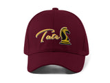 Tate Chess Knight Embroidery Baseball Cap Gold Typography Black Adjustable Cotton Dad Hat Streetwear Unisex Cap