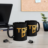 Top G Coffee Mug Gold Typography Luxury Bold Statement Mug Premium Black Ceramic Motivational Alpha Mindset Mug Stylish Streetwear Aesthetic