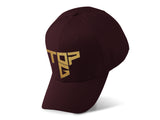Top G Gold Embroidery Baseball Cap Bold Typography Logo Black Adjustable Cotton Dad Hat Streetwear Unisex Cap
