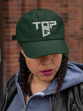 Top G White Embroidery Baseball Cap Bold Geometric Typography Logo Black Adjustable Cotton Dad Hat Streetwear Unisex Cap