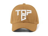 Top G White Embroidery Baseball Cap Bold Geometric Typography Logo Black Adjustable Cotton Dad Hat Streetwear Unisex Cap