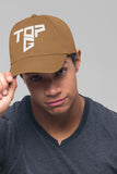 Top G White Embroidery Baseball Cap Bold Geometric Typography Logo Black Adjustable Cotton Dad Hat Streetwear Unisex Cap