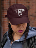 Top G White Embroidery Baseball Cap Bold Geometric Typography Logo Black Adjustable Cotton Dad Hat Streetwear Unisex Cap