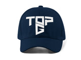 Top G White Embroidery Baseball Cap Bold Geometric Typography Logo Black Adjustable Cotton Dad Hat Streetwear Unisex Cap