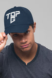 Top G White Embroidery Baseball Cap Bold Geometric Typography Logo Black Adjustable Cotton Dad Hat Streetwear Unisex Cap