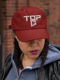 Top G White Embroidery Baseball Cap Bold Geometric Typography Logo Black Adjustable Cotton Dad Hat Streetwear Unisex Cap