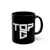 Top G Coffee Mug White Typography Bold Minimalist Statement Mug Premium Black Ceramic Alpha Mindset Motivation Mug Streetwear Aesthetic