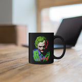 Why So Serious Clown Villain Coffee Mug Dark Comic Style Mug Joker Inspired Graphic Mug Cool Aesthetic Mug Pop Culture Coffee Mug