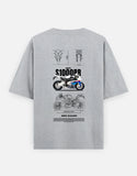 BMW S1000RR Blueprint Graphic Oversized T Shirt Superbike Racing Streetwear Premium Cotton Rider Tee