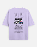 BMW S1000RR Blueprint Graphic Oversized T Shirt Superbike Racing Streetwear Premium Cotton Rider Tee