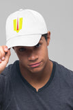 Tirunamam Embroidery Baseball Cap Hindu Namam Yellow Symbol Black Adjustable Cotton Dad Hat Spiritual Streetwear Unisex Cap