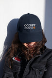 Occupy Mars Embroidery Baseball Cap Space Typography Black Adjustable Cotton Dad Hat Sci Fi Streetwear Unisex Cap