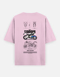 BMW S1000RR Blueprint Graphic Oversized T Shirt Superbike Racing Streetwear Premium Cotton Rider Tee