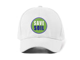 Save Soil Embroidery Baseball Cap Eco Awareness Typography Black Adjustable Cotton Dad Hat Sustainable Streetwear Unisex Cap