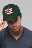 Shiv Tilak Embroidery Baseball Cap Hindu Trishul Tilak Symbol Black Adjustable Cotton Dad Hat Spiritual Streetwear Unisex Cap