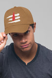 Shiv Tilak Embroidery Baseball Cap Hindu Trishul Tilak Symbol Black Adjustable Cotton Dad Hat Spiritual Streetwear Unisex Cap