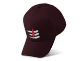 Shiv Tilak Embroidery Baseball Cap Hindu Trishul Tilak Symbol Black Adjustable Cotton Dad Hat Spiritual Streetwear Unisex Cap
