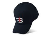 Shiv Tilak Embroidery Baseball Cap Hindu Trishul Tilak Symbol Black Adjustable Cotton Dad Hat Spiritual Streetwear Unisex Cap