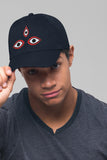 Minimalist Logo Embroidery Baseball Cap Clean Typography White Adjustable Cotton Dad Hat Streetwear Unisex Cap